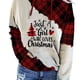 thumbnail image 3 of Sudadera con capucha para mujer, sudadera con capucha navideña para mujer, sudadera con capucha navideña a cuadros para mujer, sudadera con capucha de manga larga para mujer Características mejoradas, 3 of 5
