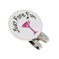 thumbnail image 1 of Clip para sombrero de pelota shamjiam Marcador de pelota de golf Blanco, 1 of 5