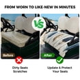 thumbnail image 4 of Golf Cart Seat Covers for 2 Seater,Farmhouse Feather Microfiber Cart Seat Towel Blanket,Watercolor Vintage Wooden Grain Absorbent Breathable Non Slip Bench Seats Protector for Golf Course 51"x31", 4 of 9
