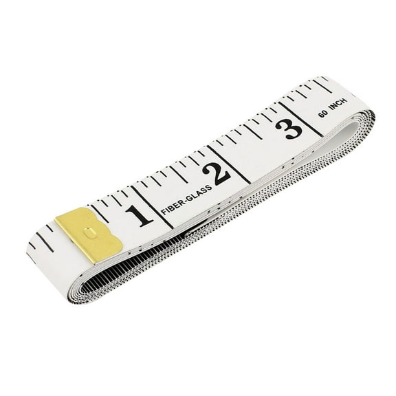 Body Measuring Sewing Cloth Tailor Tape Soft Flat Ruler White 60" 150cm