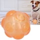 thumbnail image 5 of Juguete para masticar mascotas, bola chirriante, TPR, limpieza de dientes flotantes animosos para perros medianos y pequeños, color naranja, 5 of 12