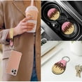 thumbnail image 5 of Pzuqiu 14 Pcs Automotive Seat Cover Accessories Ice Cream Pattern Front Back Car Seat Covers Auto Steering Wheel Center Console Cushion Pad Seat Belt Headrest Coasters Key Chain Breathable, 5 of 7