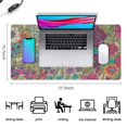 thumbnail image 5 of Long Mouse Pads for Desk,Pioneer Flower Floral Print Pattern Desk Mats on Top Of Desks, Desk Mouse Pad Extra Large with 3mm Non-Slip Base and Stitched Edge for Gaming,Office,Work,Home 31.5"x15.7", 5 of 6