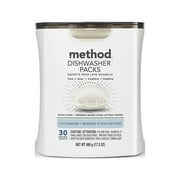 Method Dishwasher Packs - Free + Clear - 30 ea Pack of 4