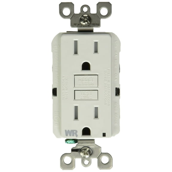 LEVITON MFG R92-GFWT1-0KW Receptaclewhite