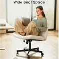 Criss Cross Desk Chair with Wheels, Ergonomic and Flexible for