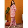 thumbnail image 4 of DWEEP SARA Women’s Pink Rayon Blend Paisley Printed Co-ord Set – Straight Kurta & Pant Set, M/38, 4 of 10
