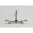 thumbnail image 2 of Kingston Brass KS2448BAL Heirloom Double-Handle Wall-Mount Bridge Kitchen Faucet, Brushed Nickel, 2 of 7