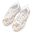 thumbnail image 3 of Pzuqiu Dachshund Girls Sneakers Size 3 Kids Tennis Shoes Lightweight Walking Shoes Comfortable Running Shoes Lace Up Sports Shoes, 3 of 5