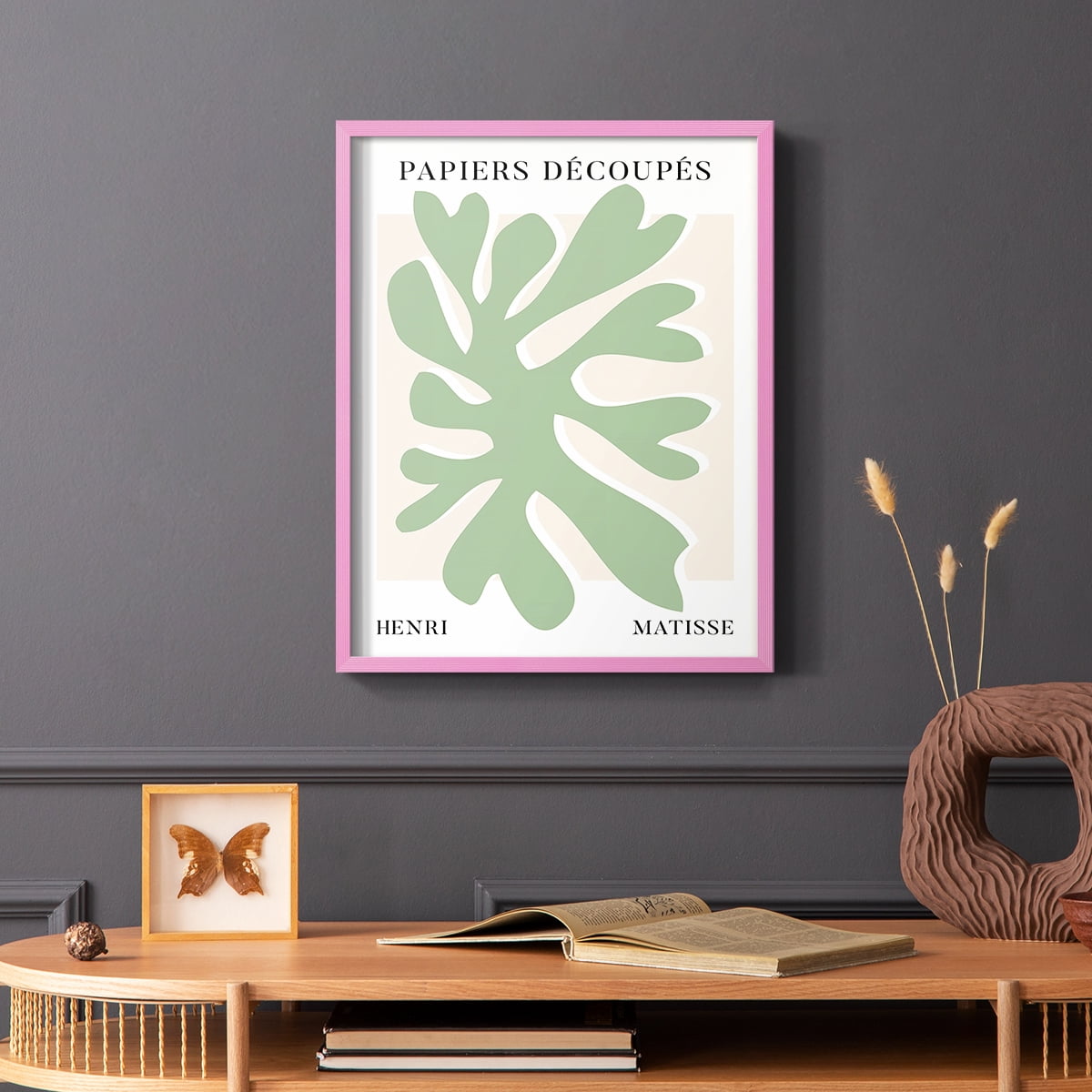 Matisse CV Framed Print in Pink Solid Wood 11 x 14 Framed Print