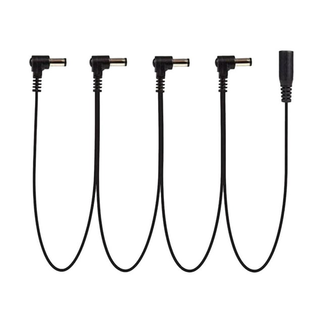 Daisy Chain Effects Cable, Right Angle ,Power Cord Guitar Effector Accessories, Electric Guitar Effect Pedal Cables for Keyboard Amplifier ,Bass