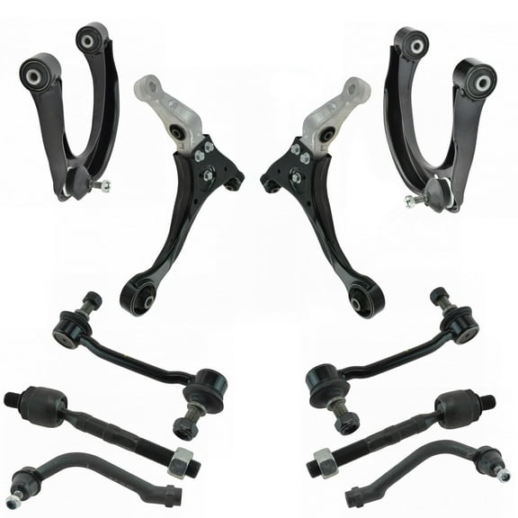 Front Control Arm Ball Joint Sway Bar Link Tie Rod Steering Suspension Kit 12pc PSA71578 Fits select: 2007-2010 HYUNDAI SONATA