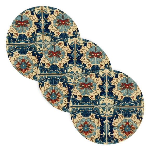 BZSMCE Mats for Pots,Pans Place Pattern Painting Simple Style Pattern Pot Mats