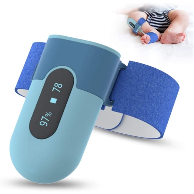 Monitor de Oxígeno BabyO2 Wellue de Pie para Bebés Bluetooth Portátil iOS Android Azul Wellue WE-84552