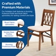 thumbnail image 4 of Stakmore Classic Lattice Back Folding Chair, Fruitwood Frame with Blush Fabric (Set of 2), 4 of 6