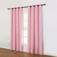 thumbnail image 2 of Cortinas opacas Forma de estrella Hueco Doble capa Hilo de tela Combinación de aislamiento térmico C Abanopi Rosa, 2 of 7