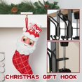 thumbnail image 6 of 2-in-1 Fireplace Stocking Garland Hanger, Adjustable Metal Mantle Hooks, Holds up to 20 lbs, 8 Pack, 6 of 8