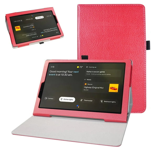 Labanema 10.1" Lenovo Yoga Smart Tab YT-X705F Case, PU Leather Folio Stand Protective Case, Cover for 10.1" Lenovo Yoga Smart Tab YT-X705F (Red)