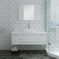 thumbnail image 6 of Fresca Lucera 48" Modern Wood Bathroom Vanity with Medicine Cabinet in White, 6 of 7