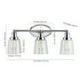 thumbnail image 5 of JONATHAN Y Beverly 22.5" 3-Light Iron/Seeded Glass Classic Cottage LED Vanity Light, Chrome, 5 of 6