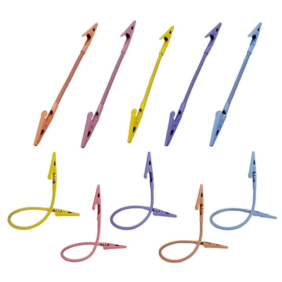 10Pcs Double Head Jaw Clips Heavy Duty Metal Document Holders Clamps Adjustable Rotating Note Memos Clip