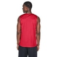 thumbnail image 3 of Team 365 TT11M Men's Zone Performance Muscle T-Shirt-Sport Red-S, 3 of 3