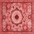 thumbnail image 1 of Ahgly Company Indoor Square Abstract Red Modern Area Rugs, 4' Square, 1 of 4