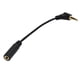 thumbnail image 4 of Cable adaptador de micrófono de 3,5 mm macho a 3,5 mm hembra, cable de conexión de 25,5 cm, color negro, 4 of 5