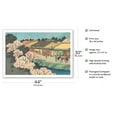 thumbnail image 2 of Moriyama Station - from Sixty-nine Stations of Kiso Road - Vintage Japanese Ukiyo-e Woodblock Print by Hiroshige, Eisen c.1800s - Fine Art Matte Paper Print (Unframed) 30x44in, 2 of 4