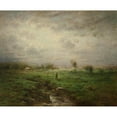 thumbnail image 2 of George Inness Jr. 17x15 Gold Ornate Wood Frame and Double Matted Museum Art Print Titled - Tarpon Springs Brook, 2 of 4