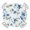 White Blue, variant on Happy Birthday Round Tablecloth for 55-60 Inch Tables,Fitted Table Cover with Elastic Edge,Golden Balloons Ribbons Abstract Art Waterproof Outdoor Table Cloth Protector for Patio Garden Dinner Picnic