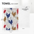 thumbnail image 2 of Rooster Chicken Kitchen Towel Set of 2 Soft Absorbent Decorative Hand Towels Farmhouse Kitchen Decor Tea Towels Farmhouse Dish Towels for Kitchen Drying Bathroom Holiday Home Decor 16"x24", 2 of 6