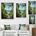thumbnail image 4 of Designart "Palms at the Beach Tropical Serenity II" Floral Wall Art Print, 4 of 5