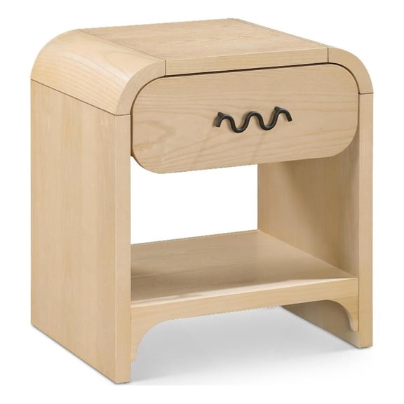 Pemberly Row Modern Natural Night Stand / Side Table - 22"W x 17"D x 24.5"H