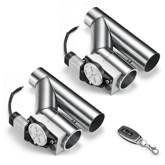 2.5 Inch Dual Electric Exhaust Cutout Remote Kit with One Controller
