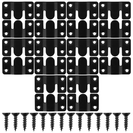 

10 Sets Stainless Steel Mountain Buckle Keyhole Bracket Picture Frames Heavy Duty Clothes Mirror Holder Mounting Clips Shelf Hangers