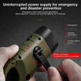 thumbnail image 3 of Mini Led Torch Emergency Hand Crank Dynamo Solar Flashlight Outdoor Camping, 3 of 5