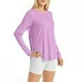 thumbnail image 1 of Long Sleeve Round Neck Sun Protection Shirt for Women, Polyester Fabric, UPF 50+, Moisture Wicking, Quick Dry, Pocket Design, 1 of 8