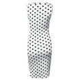thumbnail image 3 of Doublju Women's Round Neckline Sleeveless Bodycon Midi Dress (S-3X), 3 of 4