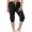 Black, variant on ZZwxWA Womens Cinch Bottom Shorts Drawstring Lace Up Running Shorts Below Knee Long Shorts Solid Color Capris Pants