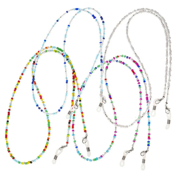HOMEMAXS 4pcs Glasses Lanyard Bead Eyeglasses Lanyard Eyeglasses Holder Strap Portable Lanyard