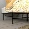 thumbnail image 6 of King Size metal platform bed frame no box spring black for master bedroom, 6 of 7