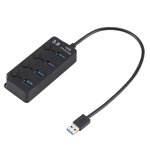 GOOHOCHY additional usb ports for pc USB HUB Black 1Set
