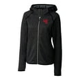 thumbnail image 2 of Women's Cutter & Buck Heather Charcoal Western Kentucky Hilltoppers Mainsail Sweater-Knit Full-Zip Hoodie, 2 of 3