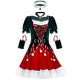 thumbnail image 2 of RV Traje de Navidad de una pieza Espectáculo de escenario Traje de Navidad Traje de fiesta de año nuevo Traje de Navidad sexy (L 77 cm de largo) brillar Electrónica, 2 of 5