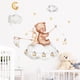thumbnail image 3 of Oso Conejo Estrella Luna Etiqueta de la pared Bebé Niños Habitación Decoración del hogar Papel tapiz, 1set-30 * 90CM JAMW Sencillez, 3 of 5