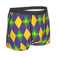 thumbnail image 3 of Junzan Mardi Gras Mens Underwear Boxer Briefs For Men’s - Large, 3 of 9
