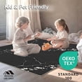 thumbnail image 4 of ODIKA 4'x6' Machine Washable Non-Slip Area Rug, Blotched Design Marbled Shade Effect High Traffic Rug, Black, 312904, 4 of 7