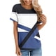 thumbnail image 1 of Tops de Hombro Frío para Mujeres Hombro Impreso Casual Insertado Cuello Redondo de Manga Corta, Moda Superior, 1 of 4