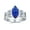 Blue, variant on Bling Jewelry Womens Art Deco 3CT Halo Blue Marquee Oval Solitaire CZ Engagement Ring Sterling Silver